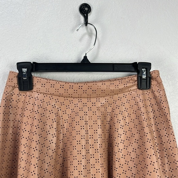 Sunday in Brooklyn Women’s Blush Pink Skater Mini Skirt Size 4 Summer Side Zip - Picture 6 of 11